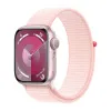 Apple Watch Series 9 41mm Pink Aluminum Case Light Pink Sport Loop